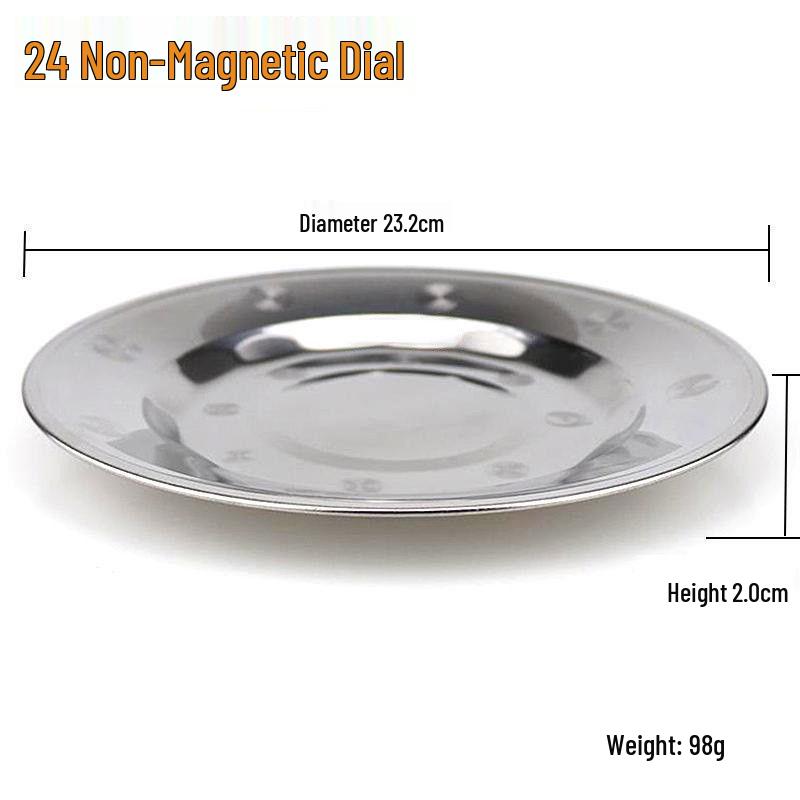 Stainless Steel Thickened Round Dinner and BBQ Plates - Decorative and Functional Serving Flatware.