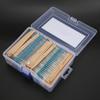 2600PCS 1/4w Resistor 1 Ohm-3M Ohm Metal Film Resistor Set Metal Film Resistor Kit  Circuit Building
