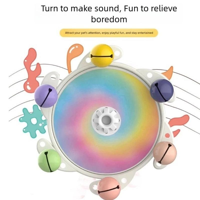 Langlebigkeit Papageien Kauspielzeug Fliegende Untertassen Spinner mit Glöckchen Geräusch für Interaktives Vogel Training und Mentale Stimulation