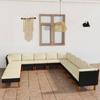 Day and Night - Day and Night Garden Furniture Set 12 Pieces and Black Synthetic Rattan Cushions