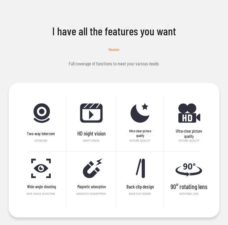 HD 1080P Nachtsicht Tragbare Strafverfolgungs- & Konferenz-Recorder-Kamera