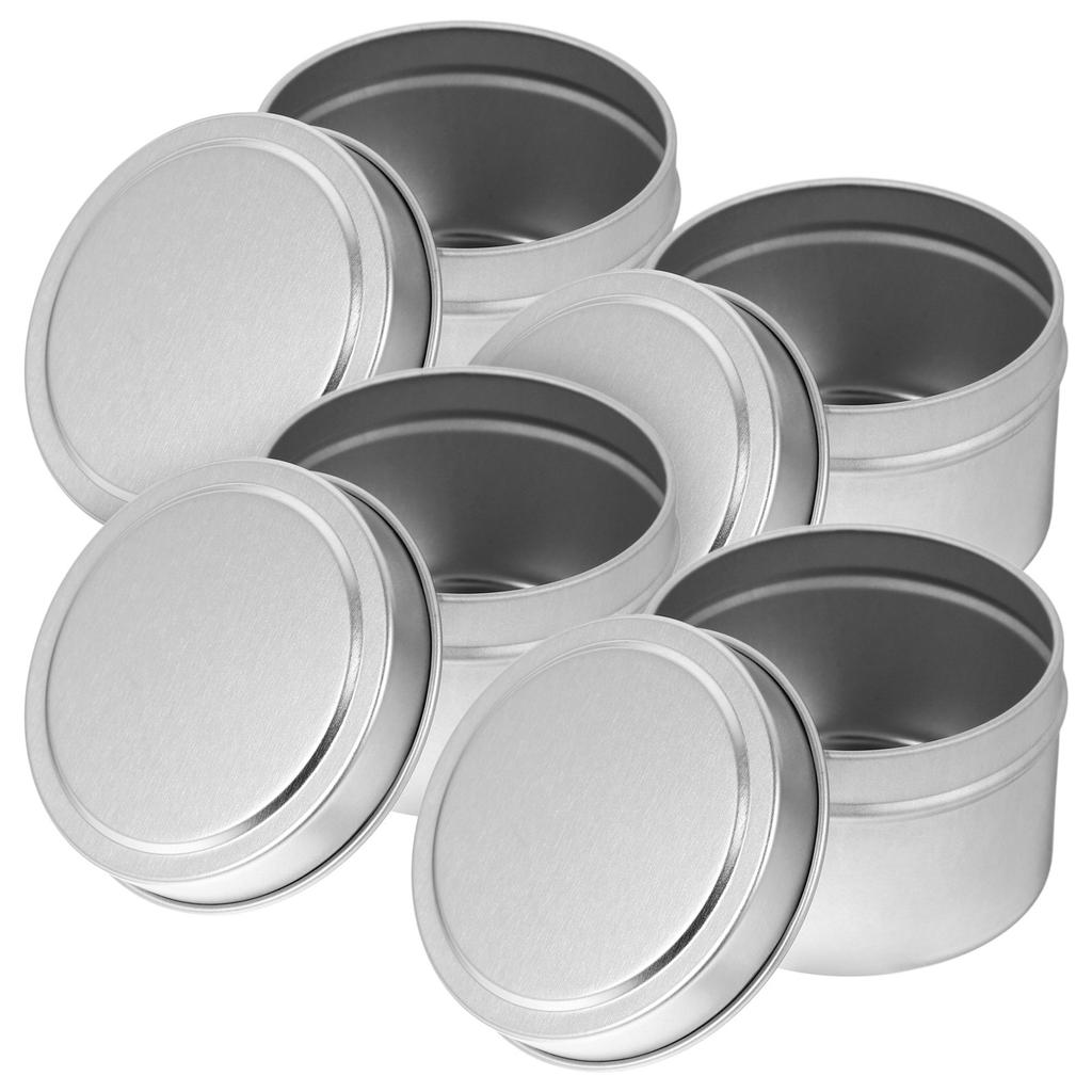 4Pcs Aromatherapy Gift Container Metal Jar for DIY Candles Storage Tins Craft Projects Empty Cups Versatile Home