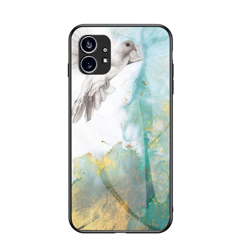 Nothing Phone Marble Glass Case – Soft Edge Protective Cover