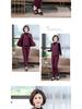 Women's Winter 3-Piece Set: Silk Cotton Coat & Outerwear for Middle-Aged