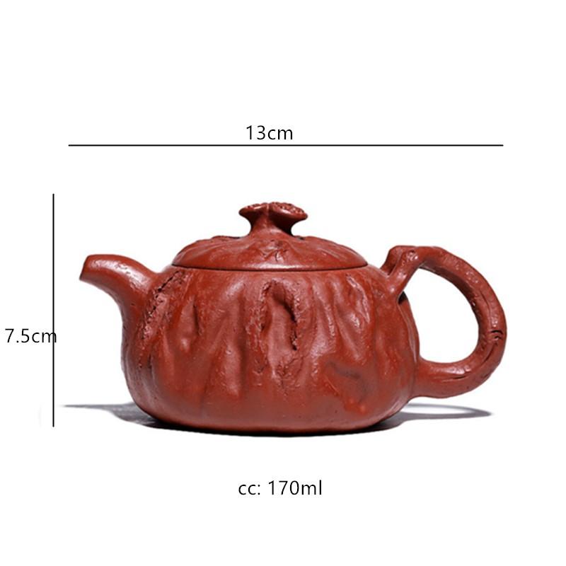 

170ml High Quality Yixing Purple Clay Tea Pot Handmade Ball Hole Filter Beauty Teaware Chinese Zisha Tea Infuser Custom Teapot