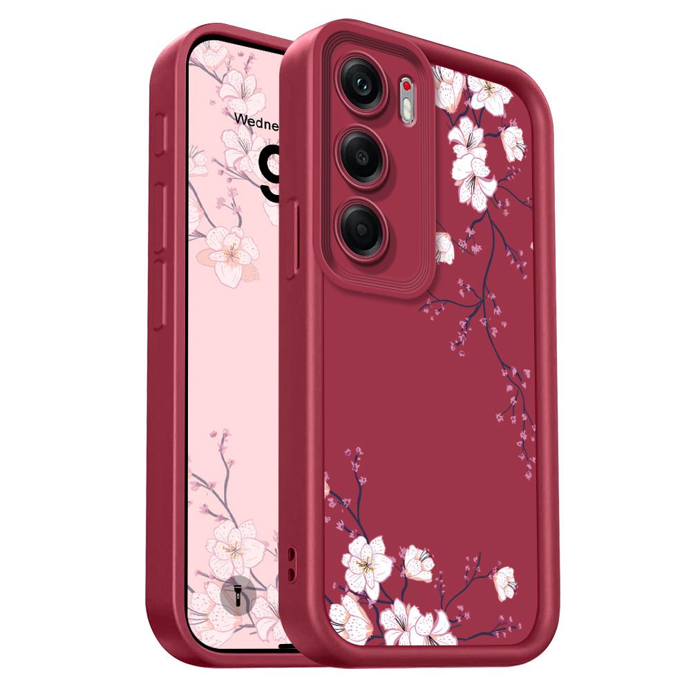 

Spring Flowers Phone Case For Infinix Tecno Camon 40 30 20 Pro Pova 7 6 Ultra Neo Spark 30C 20C 10 4G 5G Staircase Soft Cover Tecno Spark 30 4G винный