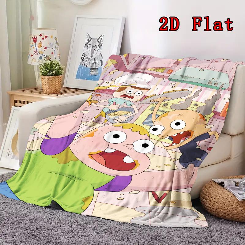 Clarence animated series 2D Flat Pattern Flannel Blanket High quality All Seasons Warmth and Comfort Perfect for Christmas Gifts.PMT0914410