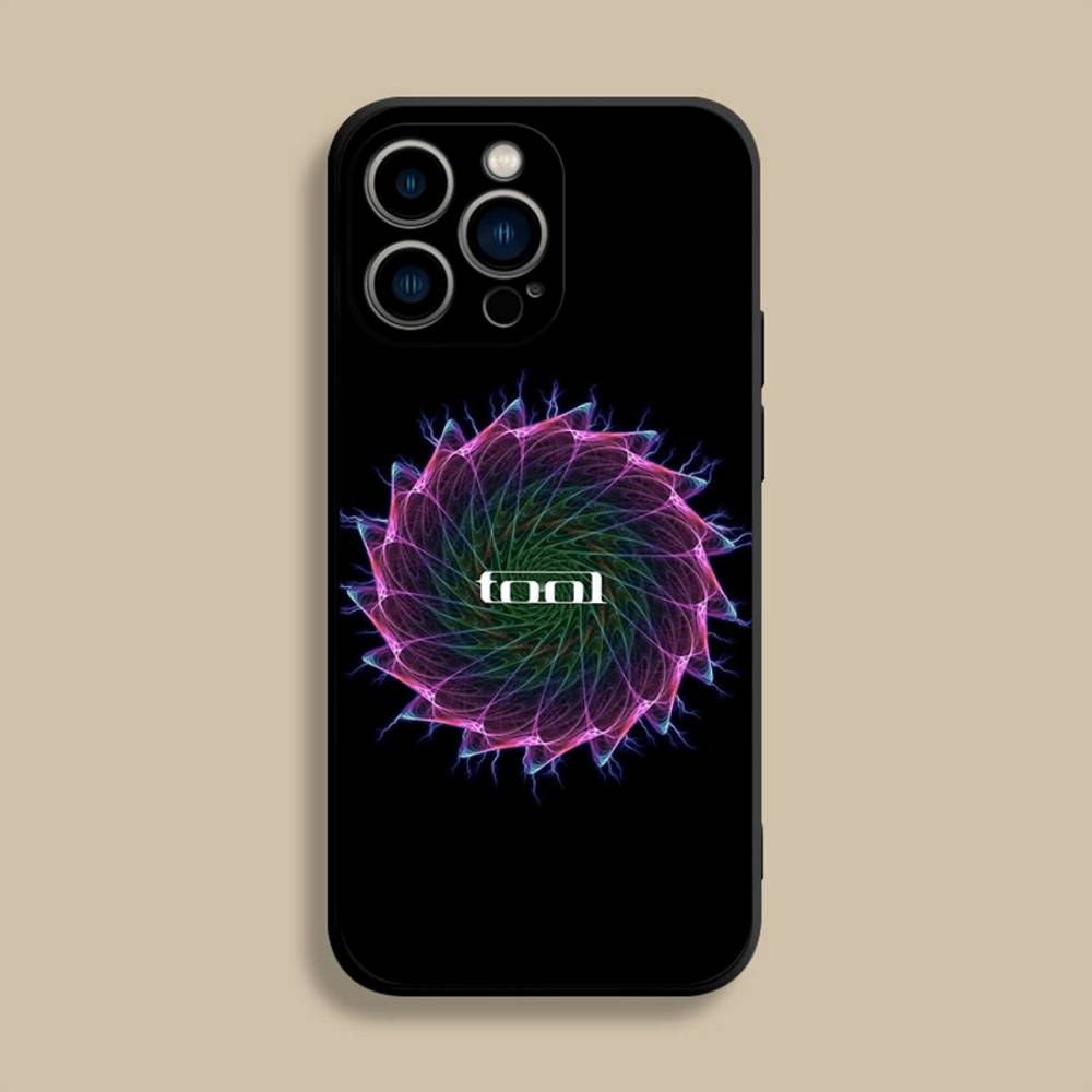 Music T-Tool-l Band Rock Phone Case For iPhone 17,16,15,14,13,12,Pro,Max,Plus,E,SE4,Air,Mini Black Soft Cover
