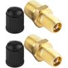 Relief Valve, Air Pressure Relief Valve, 2Pcs 300PSI, 1/8" NPT, MPT Brass Air Compressor Tank Fill Valve