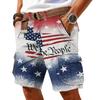 Pantalones Cortos Cargo para Hombre con Estampado de Bandera Edición 250 Aniversario Corte Relajado con Cinturón Múltiples Bolsillos Material Ligero para Actividades al Aire Libre
