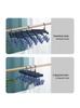 Plastic Sock Drying Rack Multi-Purpose Laundry Clamp Clothesline Holder Home Organization Bedroom Storage Rack for Socks