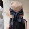 UV Sunscreen Visor Children Summer Outing Versatile Eaves Bow Bucket Hat Casual Sun Hat Tide
