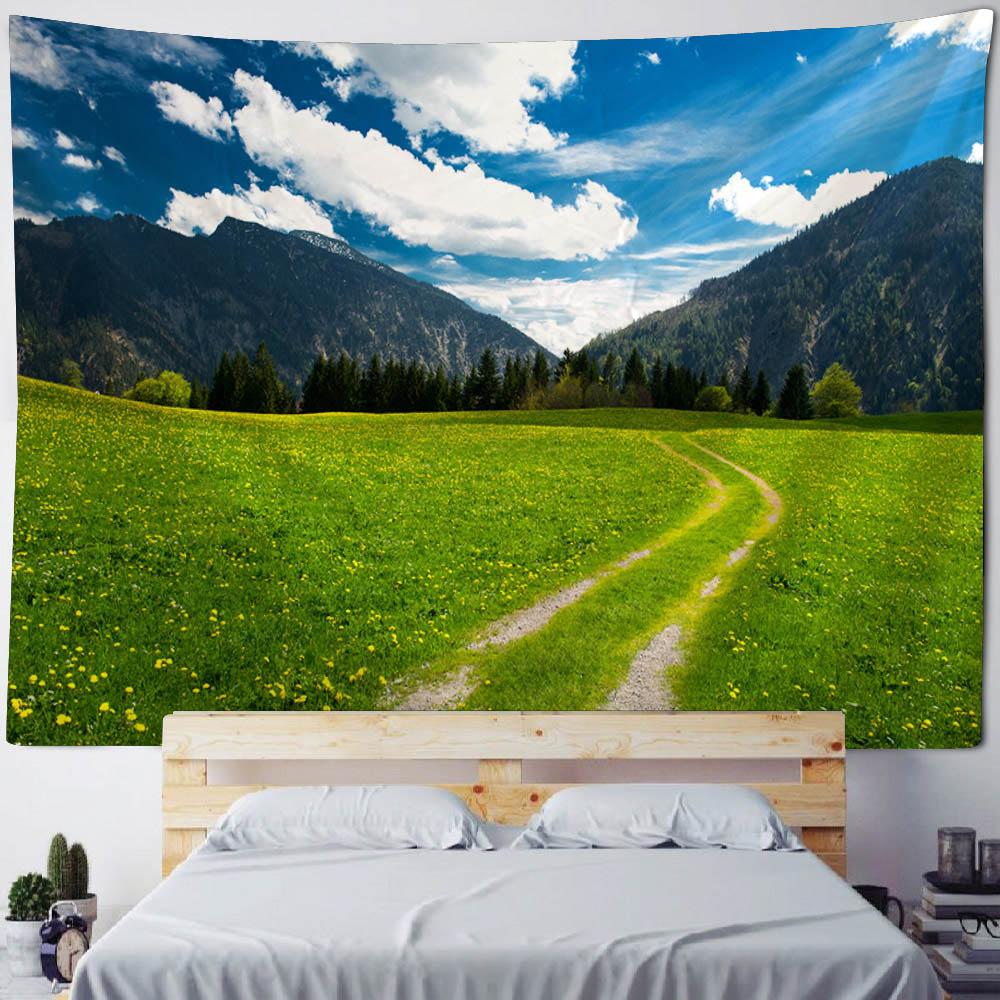 Bedroom Living Room Wall Tapestry Home Decoration Aesthetics Landscape Wall Mounted Background Poster Mural Hanging Cloth