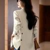 Suit Jackets Women Clothing Blazer Spring Autumn Coat Korean Chic Long Sleeve Tailored Buttons Solid Coats
