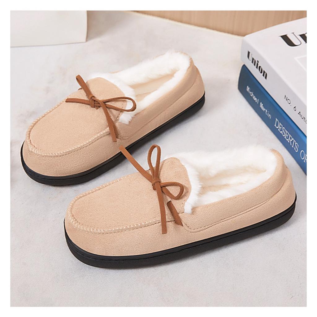 Women's Winter New Shoes with Plush and Thick Cotton Boots, Wearing Snow Boots for Warmth, Slippers, and Home Short Boots