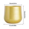 1Pc Modern Metal Crafts Pot Short Hgih Mouth Flower Pot Plant Pot Vase Planter Sturdy Luxury Planter Container for Garden House