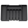 Upgraded Adjustable Plastic Cutlery Drawer Organizer Divided Storage Tray Space Saving Holder for Kitchen Knives Spoons Tableware