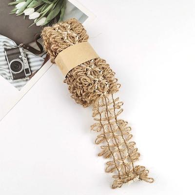 Szeroki Scrapbooking DIY Pakowanie Prezentów Dekoracja Pudełek Prezentowych Ornament Domowy Rękodzieło Lina Konopna Rolka Juty Wstążka Jutowa Artykuły na Wesela i Imprezy