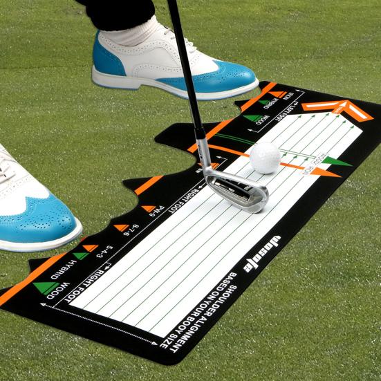 Golf Station Board Korektivní držení těla Skládací Golfový švih Trenér Cvičební podložka Tréninková podložka pro milovníky golfu