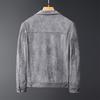 Men's Retro Suede Plush Jacket - Spring/Autumn Thin Workwear Style 1859
