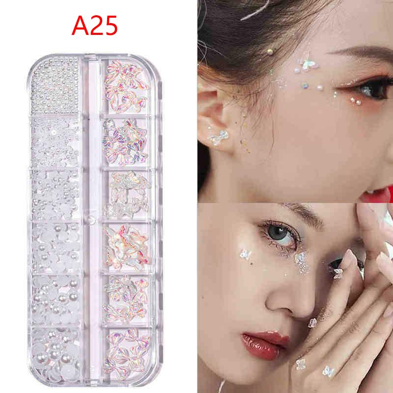 Crystal Facial Tattoo Festival Jewels Self-Adhesive Body Gems Stickers Bling Rhinestones Makeup Face Eye Sticker For Party