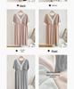 Lace Home Dress with Chest Pads, Women's Lazy Style Summer Nightgown, Sexy Loose Fit, Outdoor Wearable, Girly Flair