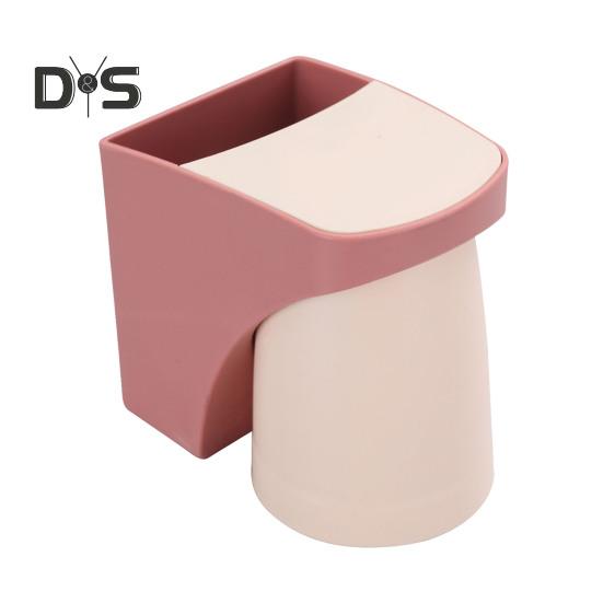 

1/2 шт. держатель для зубных щеток с отсеком для хранения прочный несущий легко устанавливаемый держатель для стаканов органайзер для ванной комнаты красный