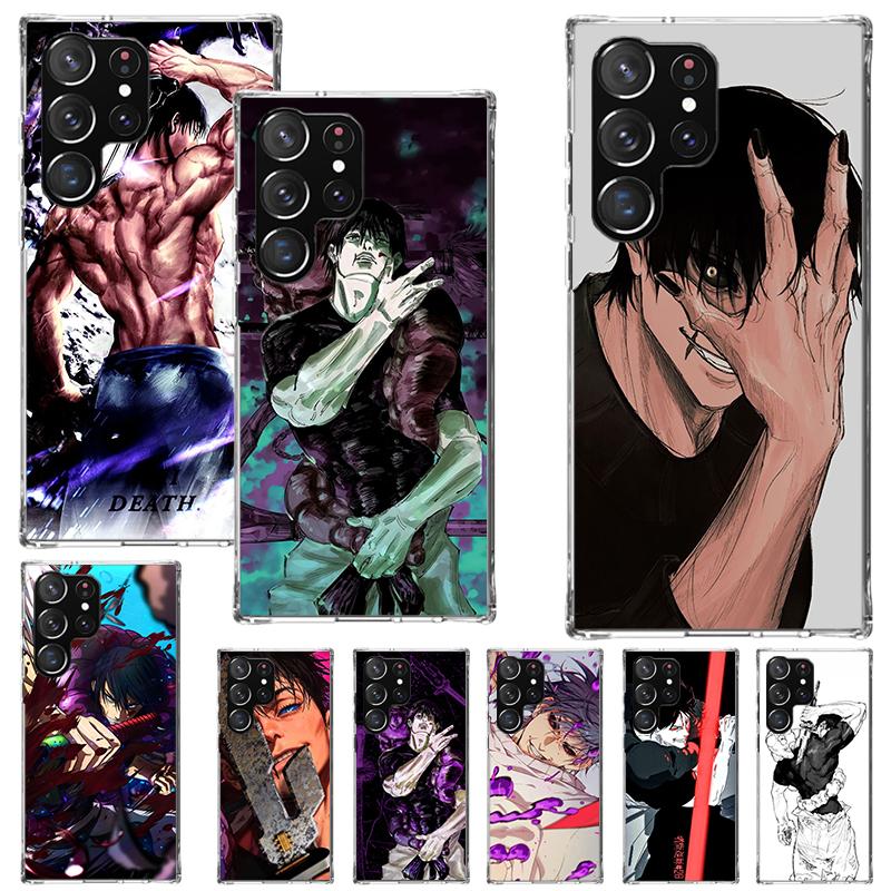 Kaisen J-Jujutsu Fushiguro Toji Print Soft Case for Samsung Galaxy S25 Edge S24 S23 S22 Ultra S21 Plus S20 FE Phone Shell S10 +