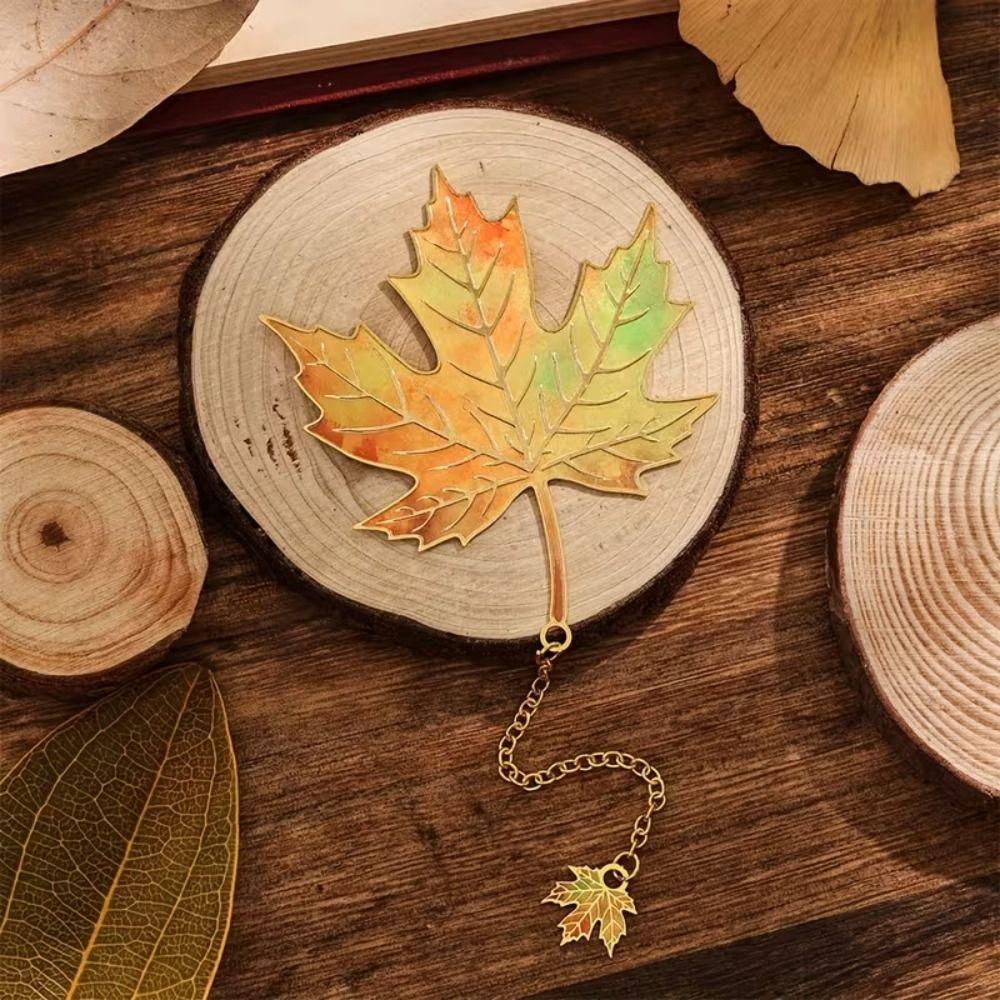 Stationery Leaf Shape Bookmark Creative Decorative Bookmark Gifts for Book Lovers