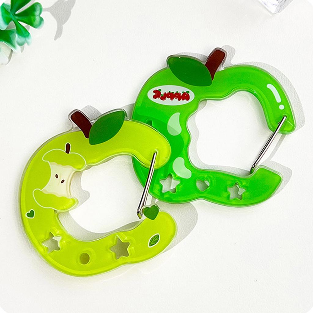 Stylová akrylová klíčenka s karabinou a roztomilým dutým designem, přívěsek na klíče pro tašky, klíče, batohy