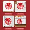 10Pcs Spring Festival Window Stickers Rich Color Cartoon Design Chinese New Year Decorative Decals Electrostatic Stickers