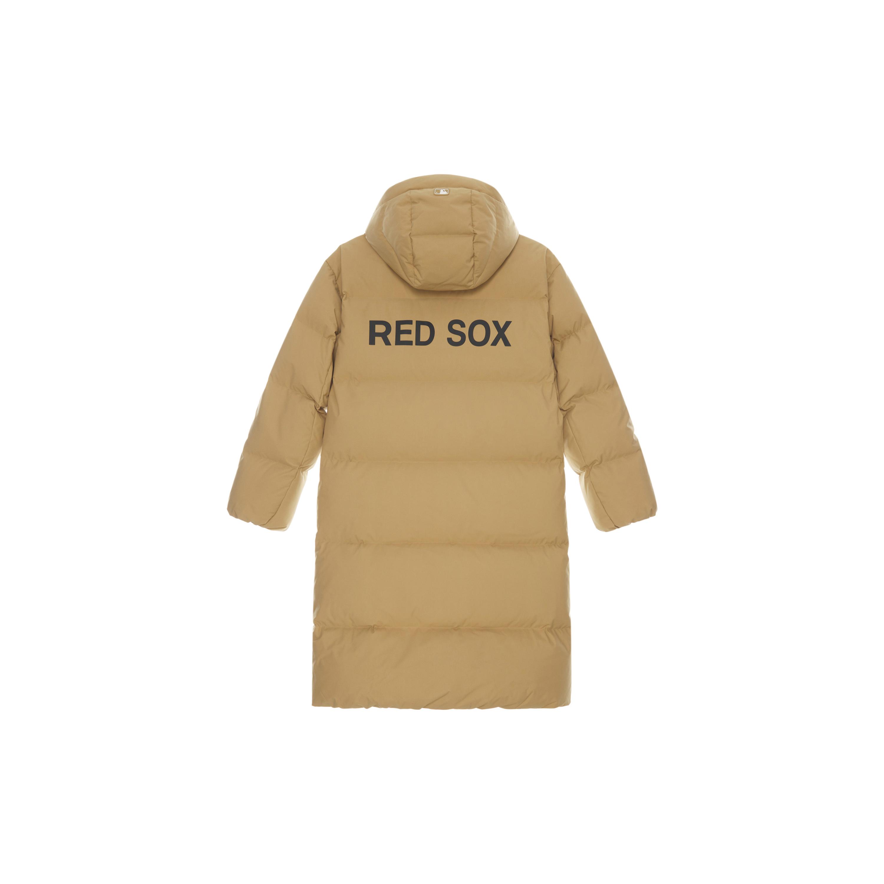 MLB Basic Collection Basic Boston Red Sox FW24 Down Jacket Unisex Beige Yellow 3ADJB1846-43BGS L