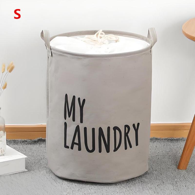1 Pcs Foldable Drawstring Laundry Large Capacity Waterproof Clothes Storage Basket For Home Bathroom Children'S Toy Organiz