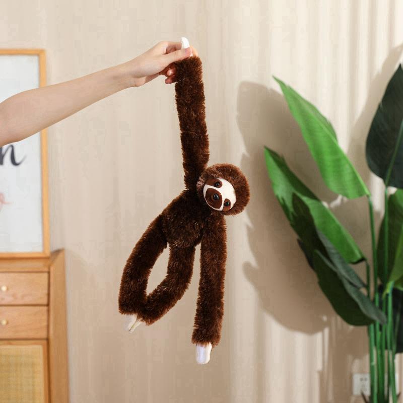 50/70cm Simulation Long Arms Monkey Plush Doll Mother Child Lemur Sloth Orangutan Plush Toy Home Decoration Gift For Children