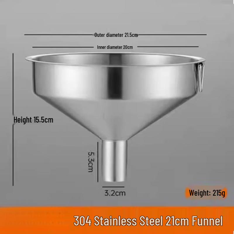 Thickened 304 Stainless Steel Funnel