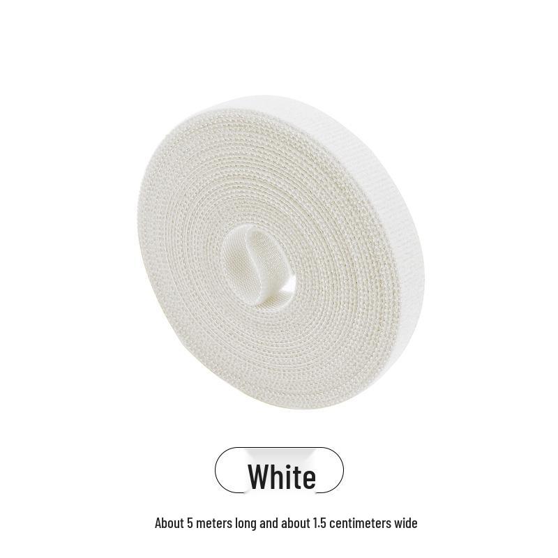 Strong Adhesive Hook and Loop Strap with Tearable Binding Buckle
