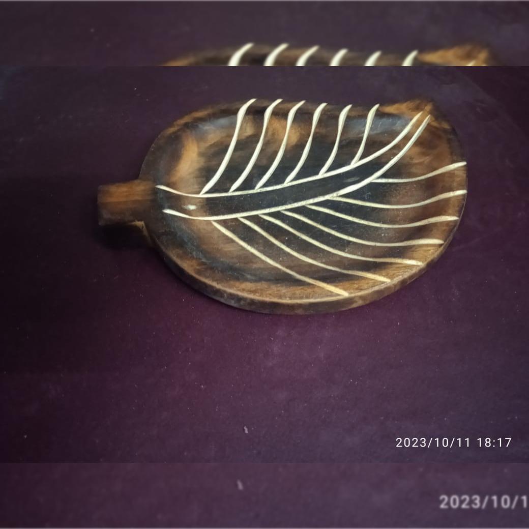 

Танирика в форме листа, держатель для ароматических палочек, дерево, расширяет возможности женщин-ремесленников, экологичность