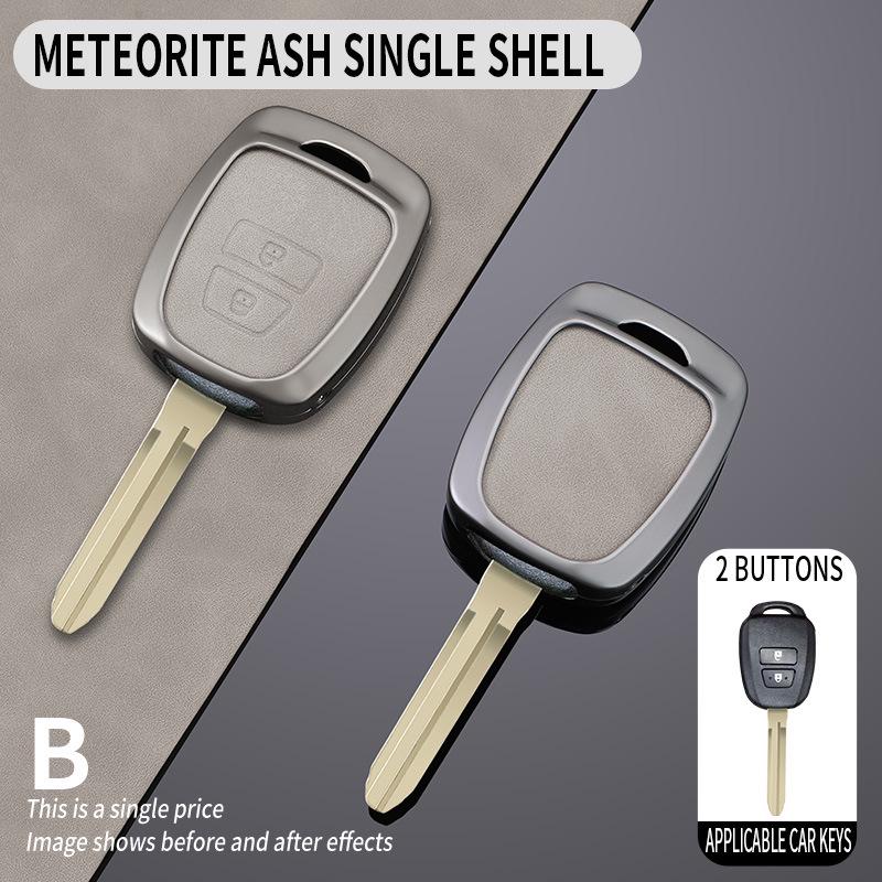 

Leather Key Covers for 2018-2019 Toyota Prado 2700, Middle Eastern Style, Compatible with Land Cruiser Prado & Tundra.