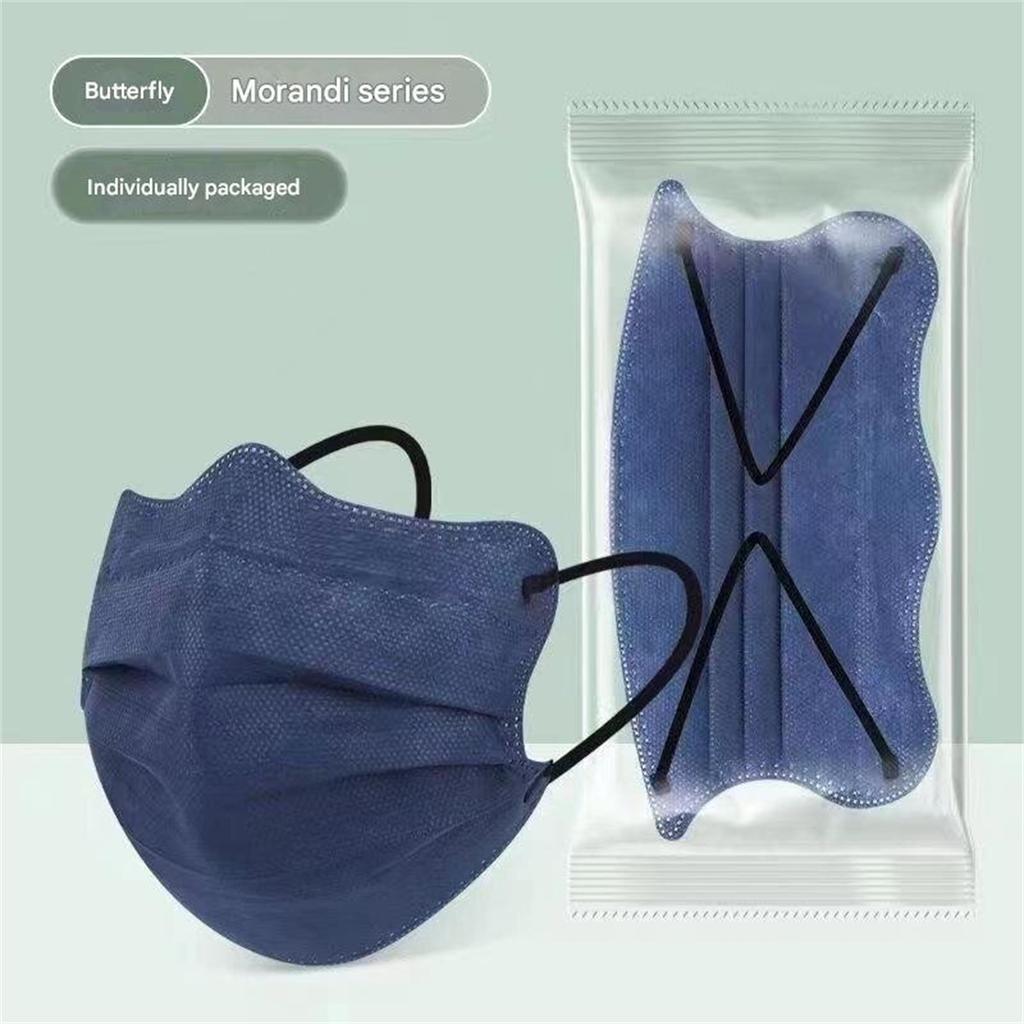 50pcs Eye Protection V-shaped V-face Beauty Mask Butterfly Wave Butterfly Shape Disposable Morandi Independent Packaging