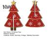 Charming Christmas Party Table Decor Wooden Tree Tabletop Decoration, Rustic 3D Interlocking Ornaments, Vintage Durable Festive Shop Window