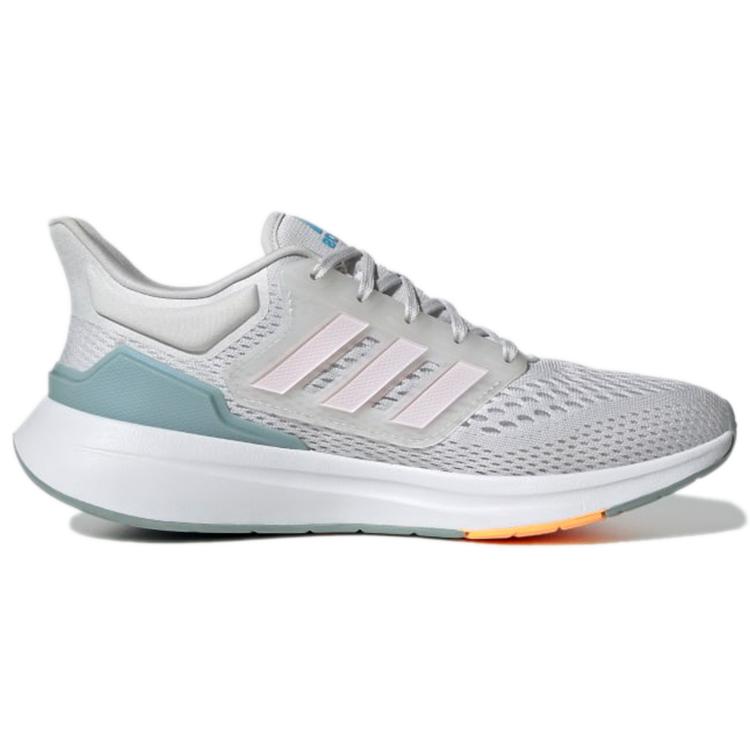 Adidas Womens EQ21 Run 'Dash Grey Almost Pink' (women's sizes) Dash Grey / Almost Pink / Acid Red Running Shoes GZ0588