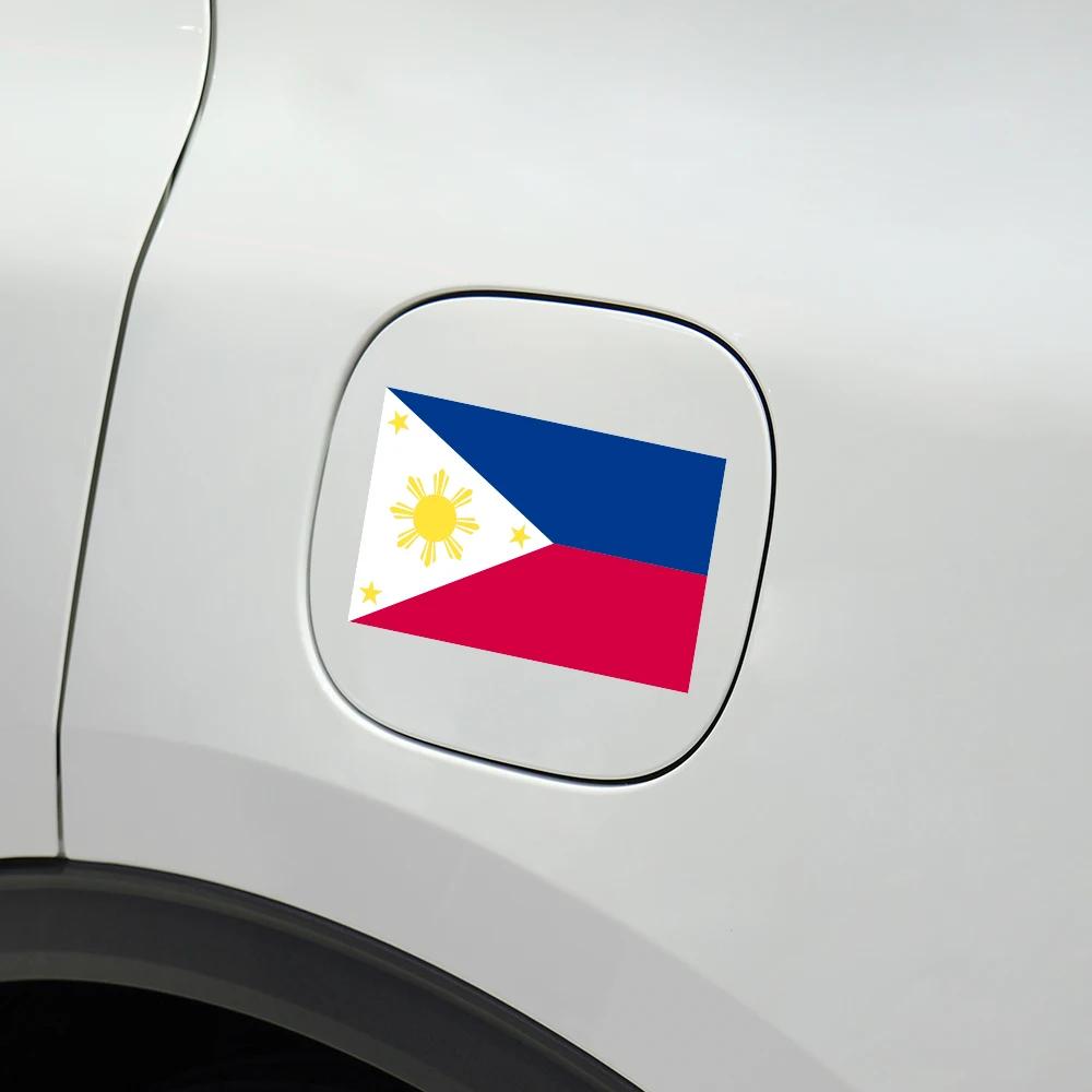 3Pcs Philippines Flag Stickers Waterproof Car Body Bumper Rear Window Moto Wall Laptop Personality DIY Decoration Vinyl Decals