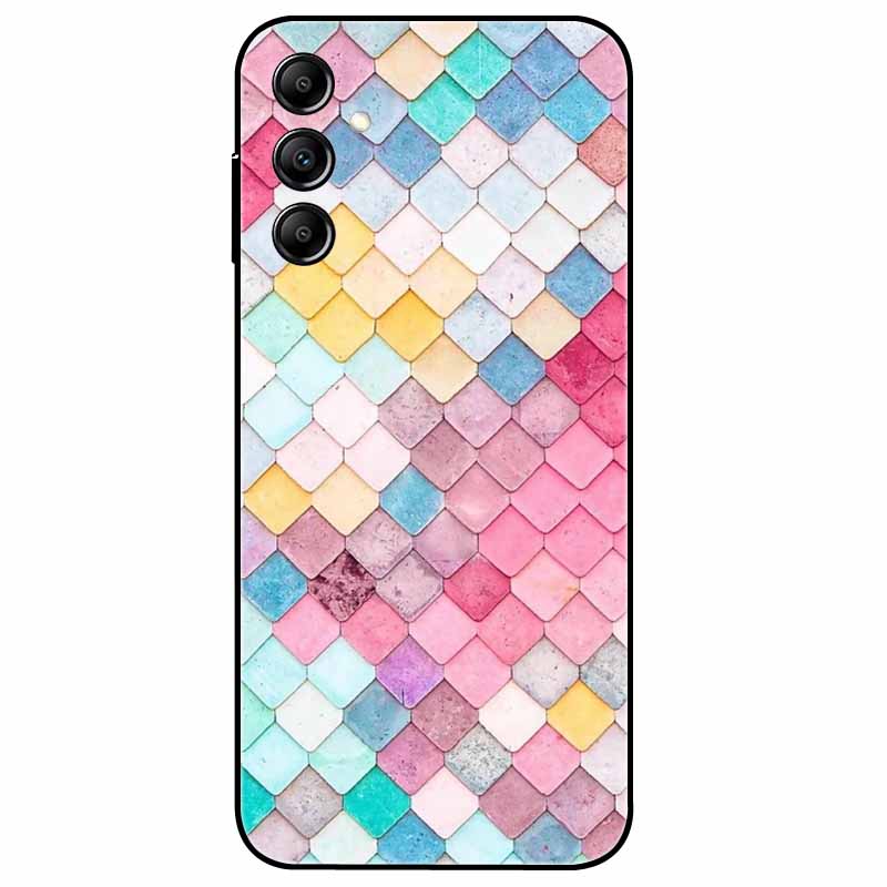 Hülle Für Samsung Galaxy A54 5G A34 A24 S23 Hülle Blume Marmor TPU Weiche Silikonhülle für GalaxyA54 A 34 Bemalte Handyhüllen