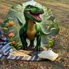 1PC Dinosaur Jungle Umbrella-8-Rib Reinforced Portable Folding Travel Suitable for All Seasons Outdoor Daily Use  -J0342
