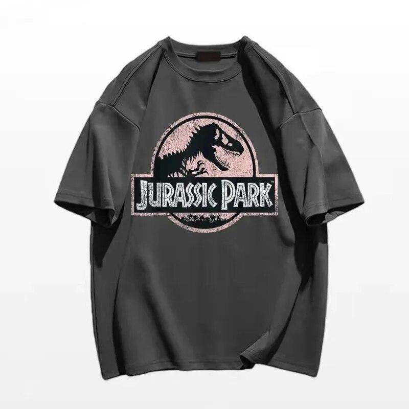 

Летняя модная футболка унисекс большого размера, футболка с принтом высокого качества «Парк Юрского периода» унисекс, хлопковая футболка в стиле хип-хоп унисекс