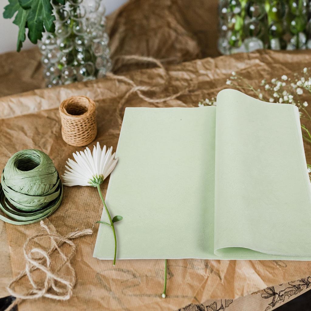 50 Hojas Papel de Seda Papel Sydney Envoltura Papel de Seda Verde Al por Mayor Floral Embalaje de Regalo Regalo Festivo Para Material