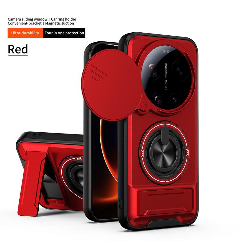 

2 in 1 Ring Grip Built-in Magnetic Car Mount Holder Case for Xiaomi Mi 17 Ultra xiaomi17 ultra protect Cover Xiaomi 17 Ultra