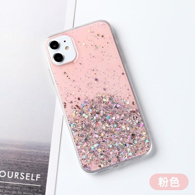 Bling Starry Sky Phone Case For iPhone 16 promax 15 14 Plus 13 12 Pro 11 Xs Max X XR 7 8 SE Glitter Star Shiny Transparent Cover