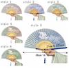 Chinese Ancient Style Portable Folding Fan Classical Wooden Handle Dancing Fan with Tassels Traditional Decorative Fan