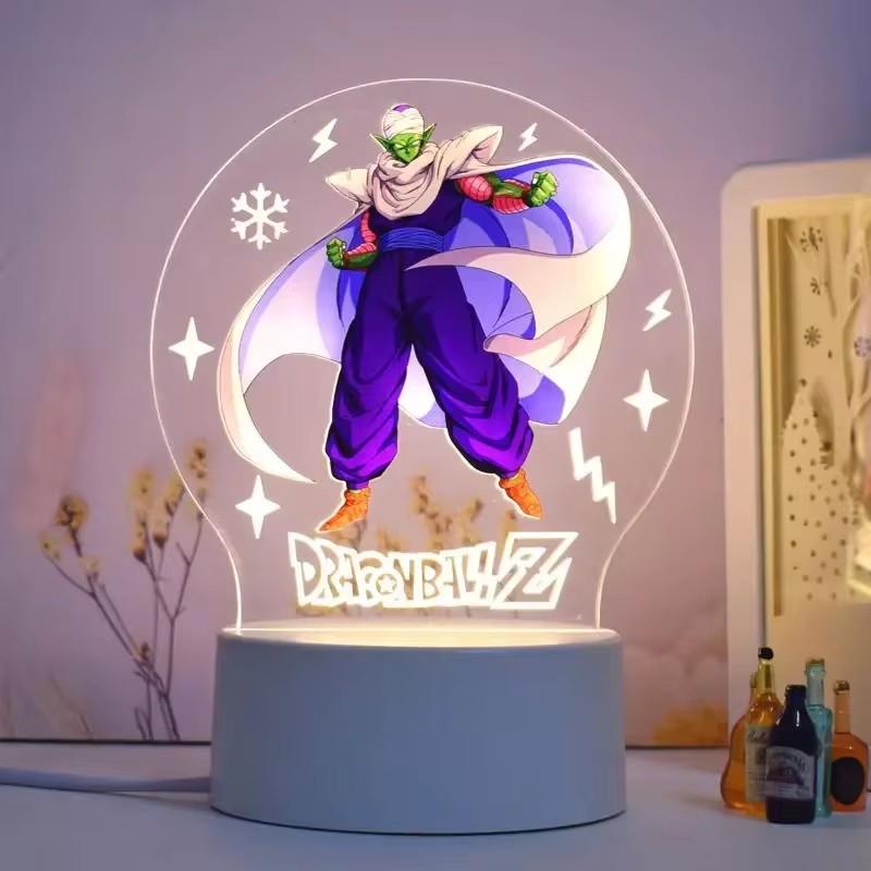 Dragon Ball Night Light Series Animation Figures 3d Ornaments Goku Cartoon Stand Table Lamp Desktop Decoration Xmas Gifts